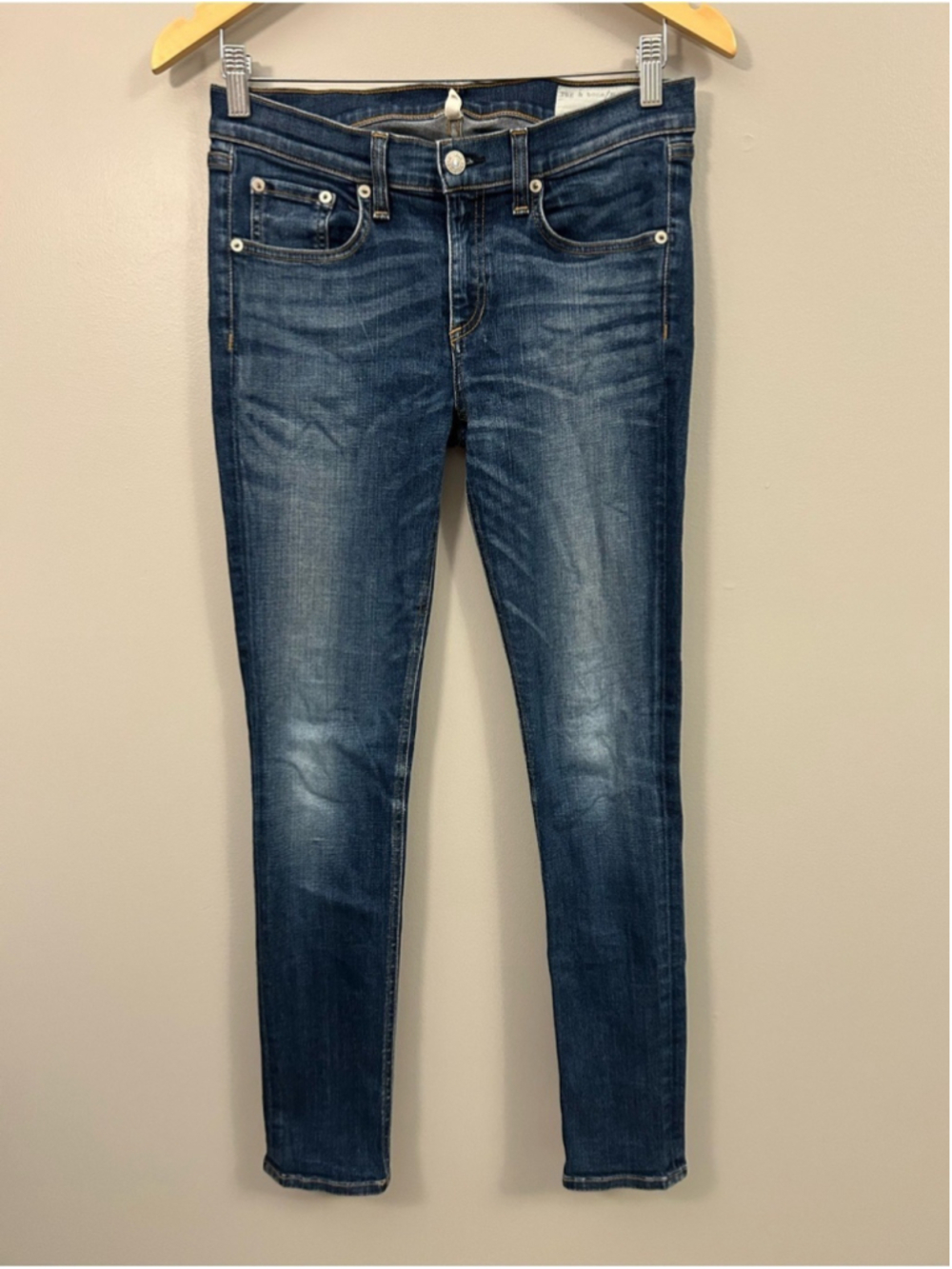 Rag & Bone Colour Parliament Dark Wash Skinny Women's Jeans Size 29